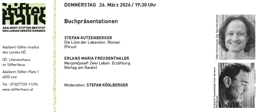 Buchpräsentationen 26.03.2026